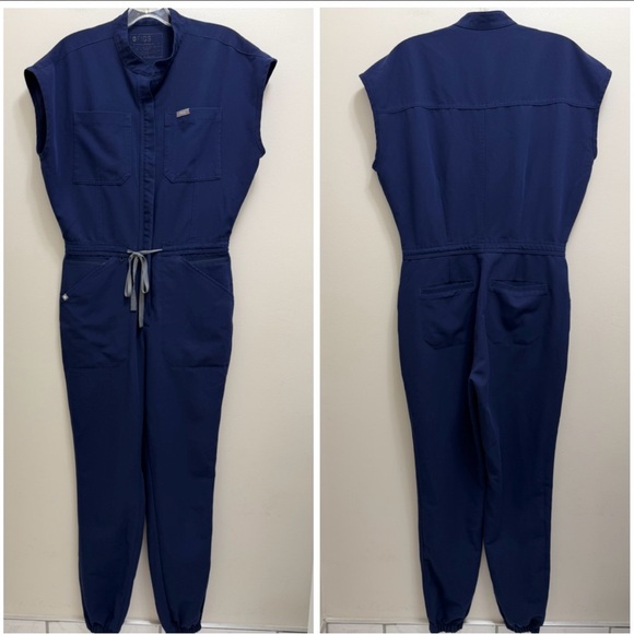 FIGS Jumpsuit Scrubs One Piece Blue Size S - Picture 2 of 10